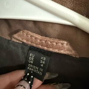 Stylish Brown Leather Jacket for Women